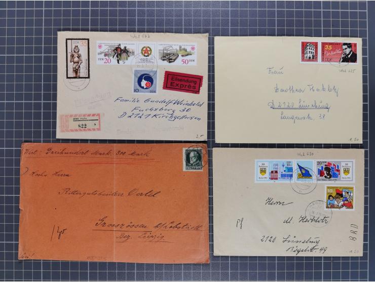 1834/2000 (ca.), Sammlung mit hunderten von Briefen und Karten ab Vorphila mit vielen besseren Einzel- und Mehrfachfrankature