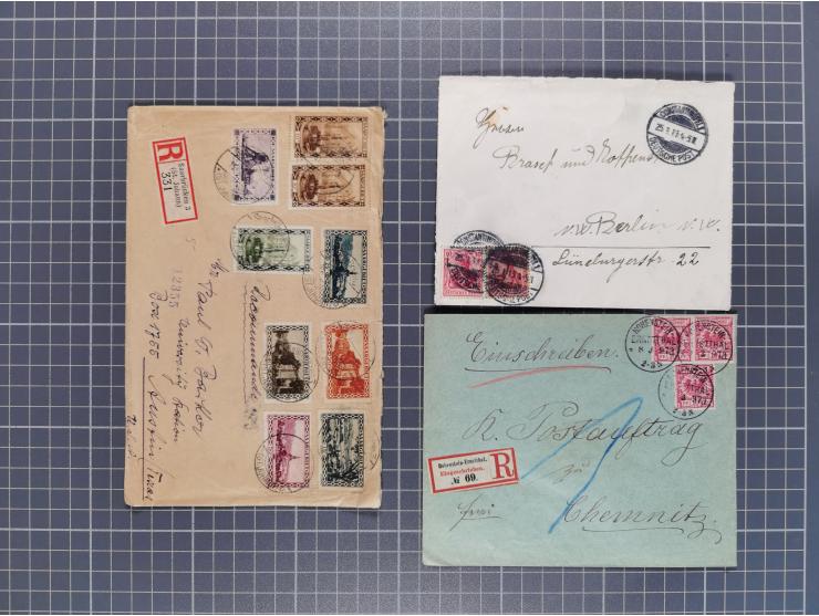 1834/2000 (ca.), Sammlung mit hunderten von Briefen und Karten ab Vorphila mit vielen besseren Einzel- und Mehrfachfrankature