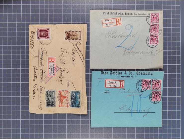 1834/2000 (ca.), Sammlung mit hunderten von Briefen und Karten ab Vorphila mit vielen besseren Einzel- und Mehrfachfrankature