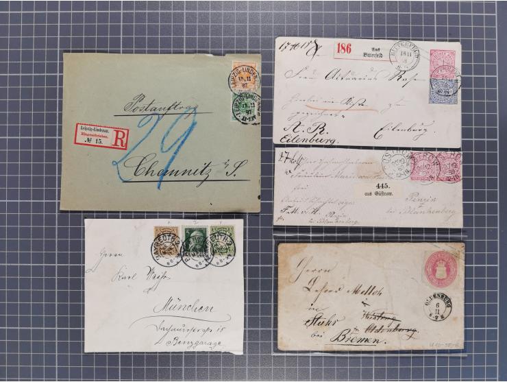 1834/2000 (ca.), Sammlung mit hunderten von Briefen und Karten ab Vorphila mit vielen besseren Einzel- und Mehrfachfrankature