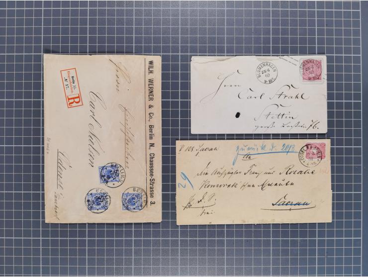 1834/2000 (ca.), Sammlung mit hunderten von Briefen und Karten ab Vorphila mit vielen besseren Einzel- und Mehrfachfrankature