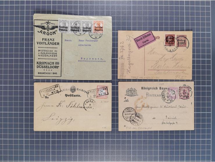 1834/2000 (ca.), Sammlung mit hunderten von Briefen und Karten ab Vorphila mit vielen besseren Einzel- und Mehrfachfrankature