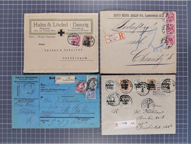 1834/2000 (ca.), Sammlung mit hunderten von Briefen und Karten ab Vorphila mit vielen besseren Einzel- und Mehrfachfrankature