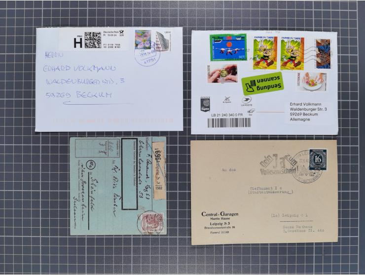 1834/2000 (ca.), Sammlung mit hunderten von Briefen und Karten ab Vorphila mit vielen besseren Einzel- und Mehrfachfrankature