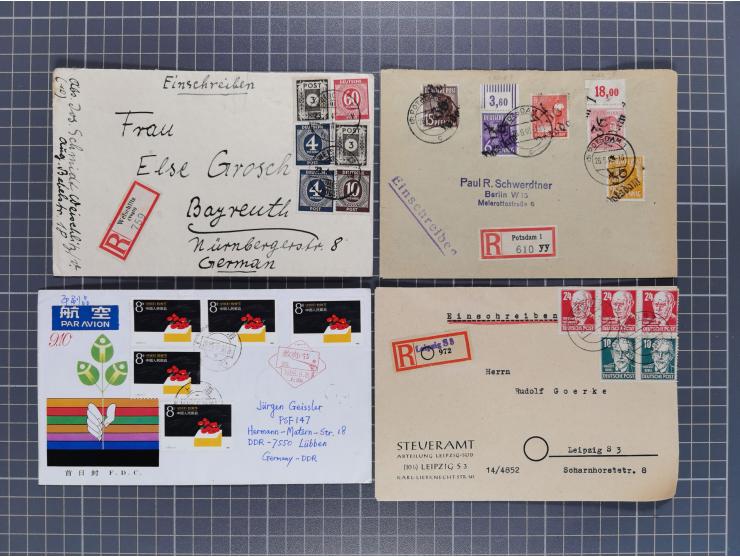 1834/2000 (ca.), Sammlung mit hunderten von Briefen und Karten ab Vorphila mit vielen besseren Einzel- und Mehrfachfrankature