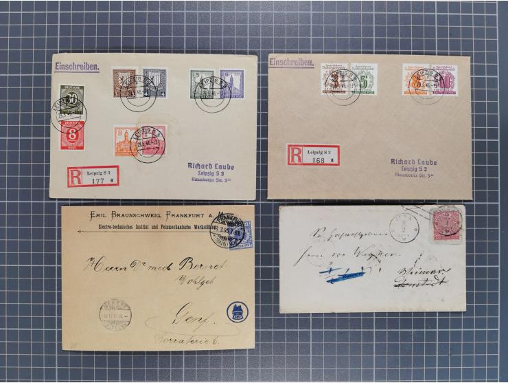 1834/2000 (ca.), Sammlung mit hunderten von Briefen und Karten ab Vorphila mit vielen besseren Einzel- und Mehrfachfrankature