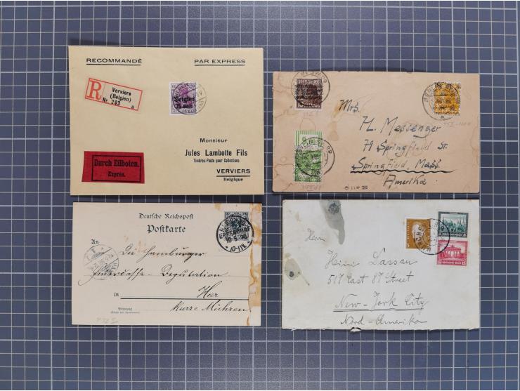 1834/2000 (ca.), Sammlung mit hunderten von Briefen und Karten ab Vorphila mit vielen besseren Einzel- und Mehrfachfrankature