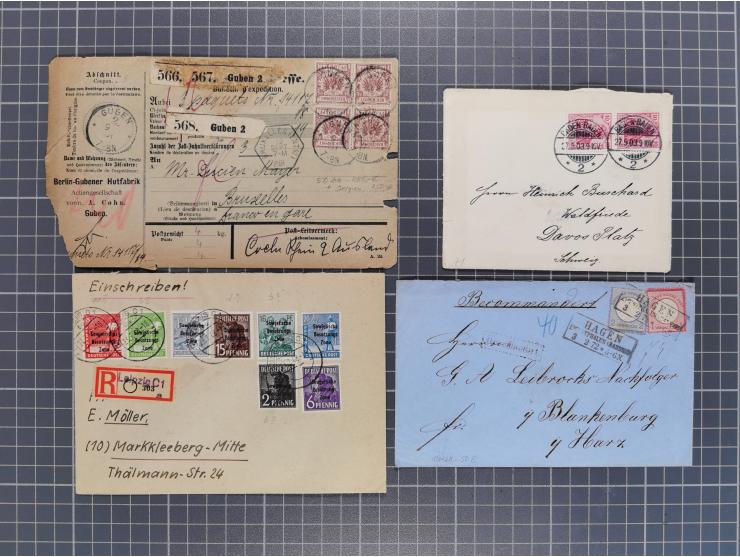 1834/2000 (ca.), Sammlung mit hunderten von Briefen und Karten ab Vorphila mit vielen besseren Einzel- und Mehrfachfrankature