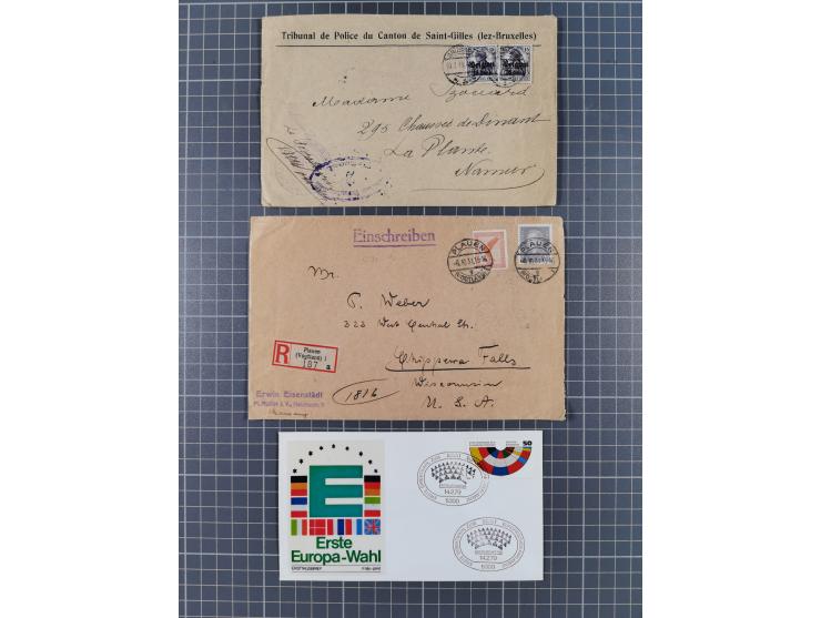 1834/2000 (ca.), Sammlung mit hunderten von Briefen und Karten ab Vorphila mit vielen besseren Einzel- und Mehrfachfrankature