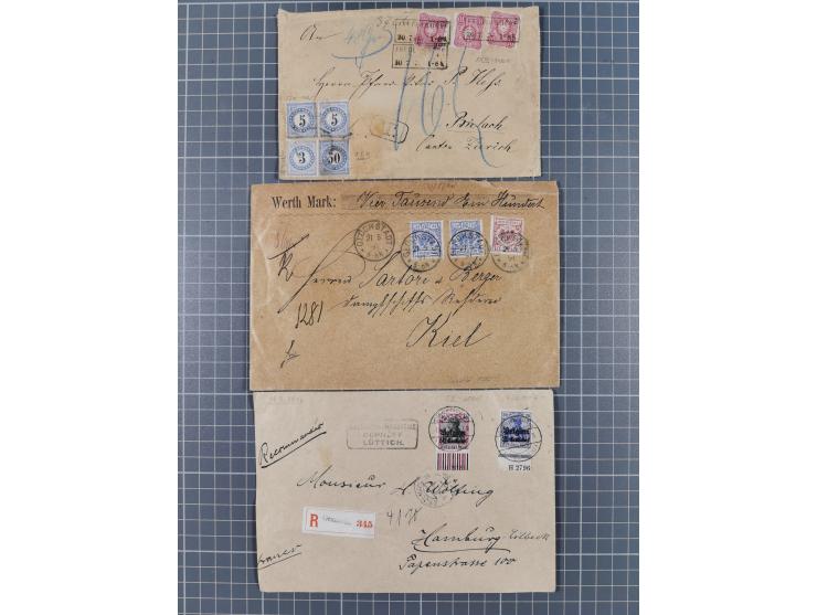 1834/2000 (ca.), Sammlung mit hunderten von Briefen und Karten ab Vorphila mit vielen besseren Einzel- und Mehrfachfrankature