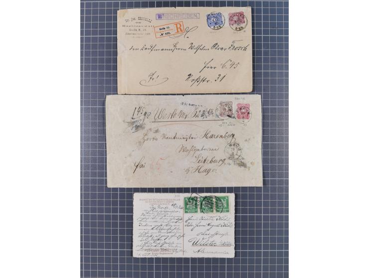 1834/2000 (ca.), Sammlung mit hunderten von Briefen und Karten ab Vorphila mit vielen besseren Einzel- und Mehrfachfrankature