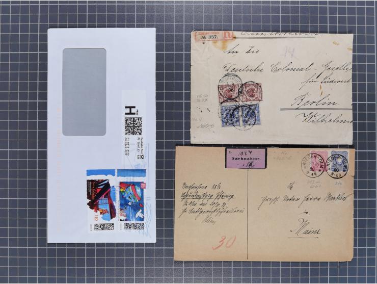1834/2000 (ca.), Sammlung mit hunderten von Briefen und Karten ab Vorphila mit vielen besseren Einzel- und Mehrfachfrankature