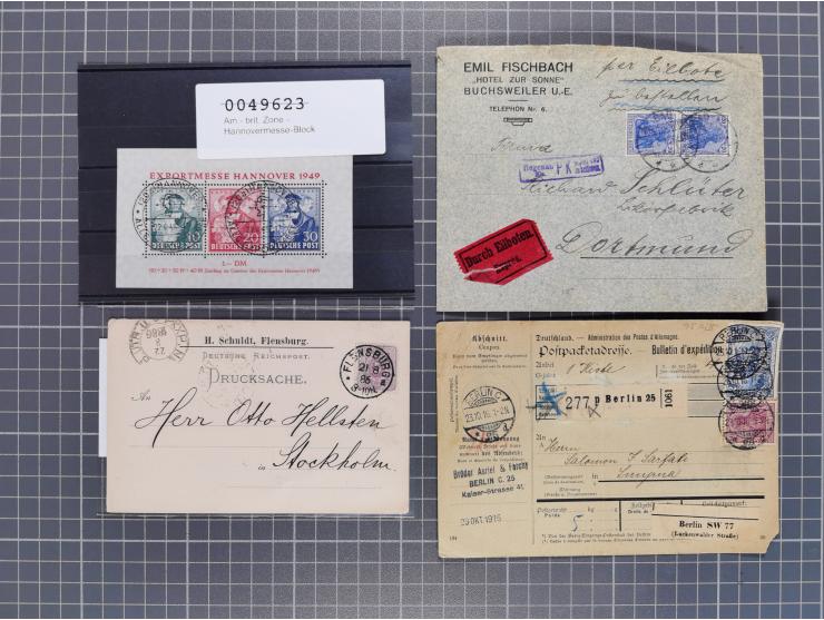 1834/2000 (ca.), Sammlung mit hunderten von Briefen und Karten ab Vorphila mit vielen besseren Einzel- und Mehrfachfrankature