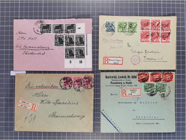 1834/2000 (ca.), Sammlung mit hunderten von Briefen und Karten ab Vorphila mit vielen besseren Einzel- und Mehrfachfrankature