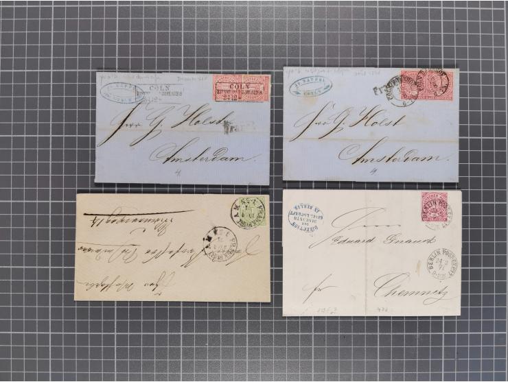 1834/2000 (ca.), Sammlung mit hunderten von Briefen und Karten ab Vorphila mit vielen besseren Einzel- und Mehrfachfrankature