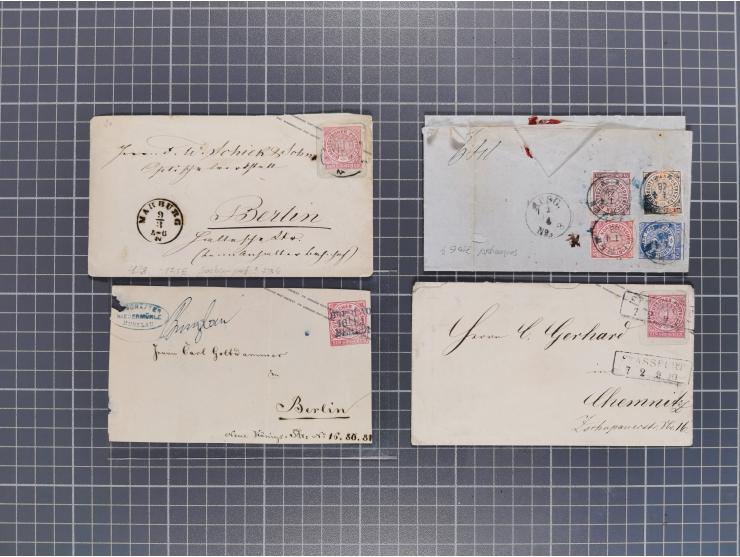 1834/2000 (ca.), Sammlung mit hunderten von Briefen und Karten ab Vorphila mit vielen besseren Einzel- und Mehrfachfrankature