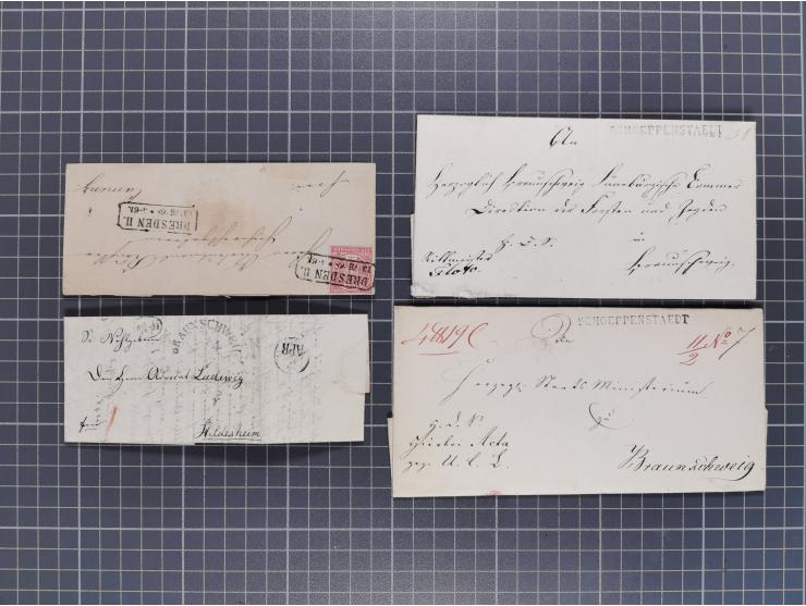 1834/2000 (ca.), Sammlung mit hunderten von Briefen und Karten ab Vorphila mit vielen besseren Einzel- und Mehrfachfrankature