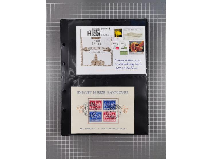 1834/2000 (ca.), Sammlung mit hunderten von Briefen und Karten ab Vorphila mit vielen besseren Einzel- und Mehrfachfrankature