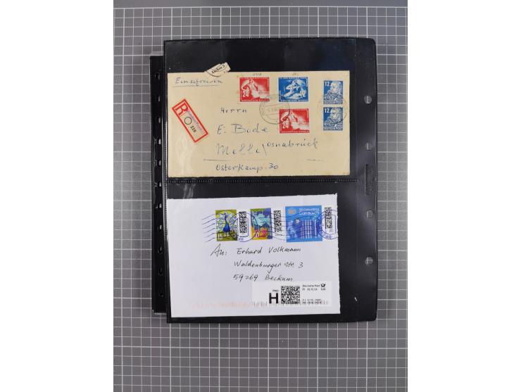 1834/2000 (ca.), Sammlung mit hunderten von Briefen und Karten ab Vorphila mit vielen besseren Einzel- und Mehrfachfrankature