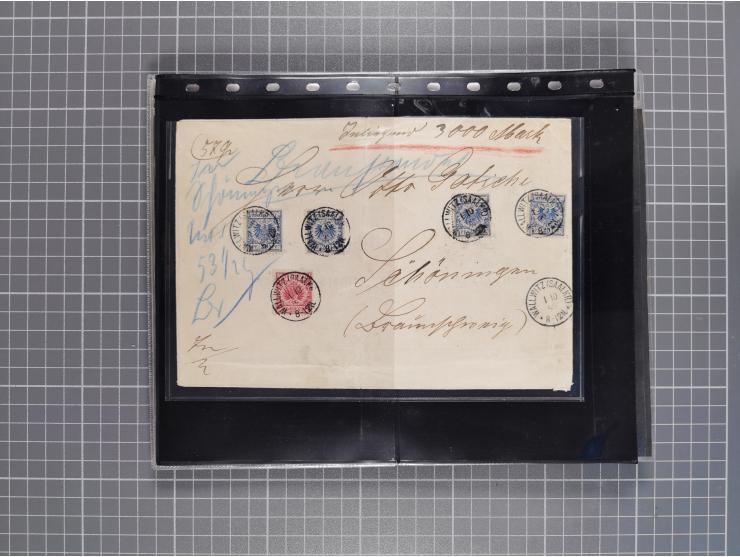 1834/2000 (ca.), Sammlung mit hunderten von Briefen und Karten ab Vorphila mit vielen besseren Einzel- und Mehrfachfrankature