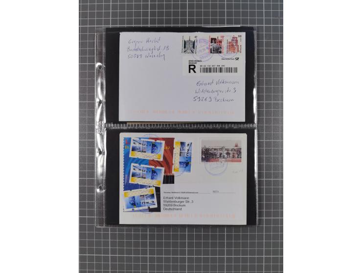 1834/2000 (ca.), Sammlung mit hunderten von Briefen und Karten ab Vorphila mit vielen besseren Einzel- und Mehrfachfrankature