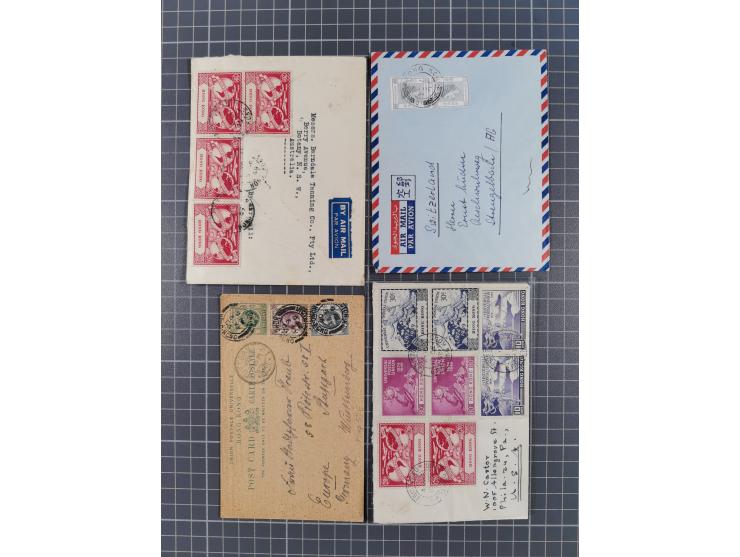 1891/2024 (ca.), hundreds of covers and cards with an abundance of interesting usages, many before the 1950s, noted early pos