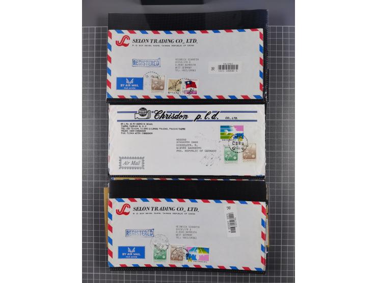 1937/2025 (ca.), Macau and taiwan accumulation of covers, noted a group of 1937 First Flights Macau-USA, etc., mostly in good