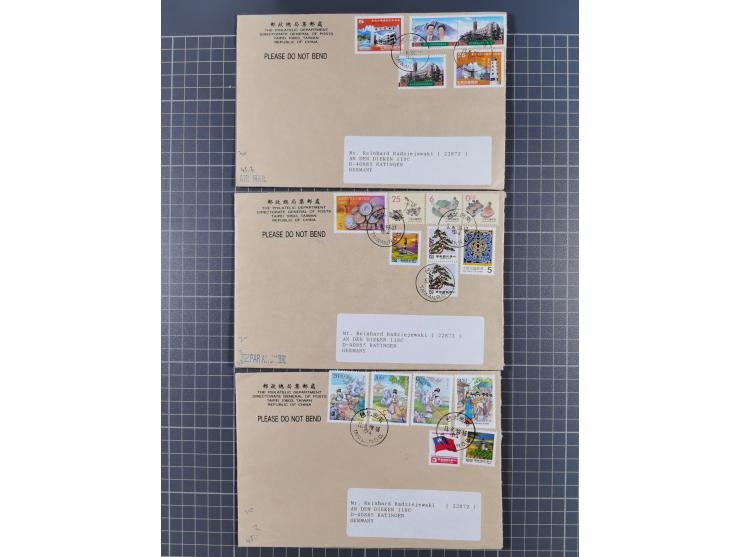 1937/2025 (ca.), Macau and taiwan accumulation of covers, noted a group of 1937 First Flights Macau-USA, etc., mostly in good