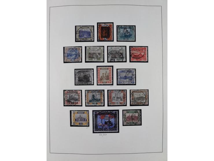 1920/59, ungebrauchte (teils postfrische) und gestempelte Sammlung, dabei u.a. Mi. 151-57 mit neuem Attest Geigle BPP und seh