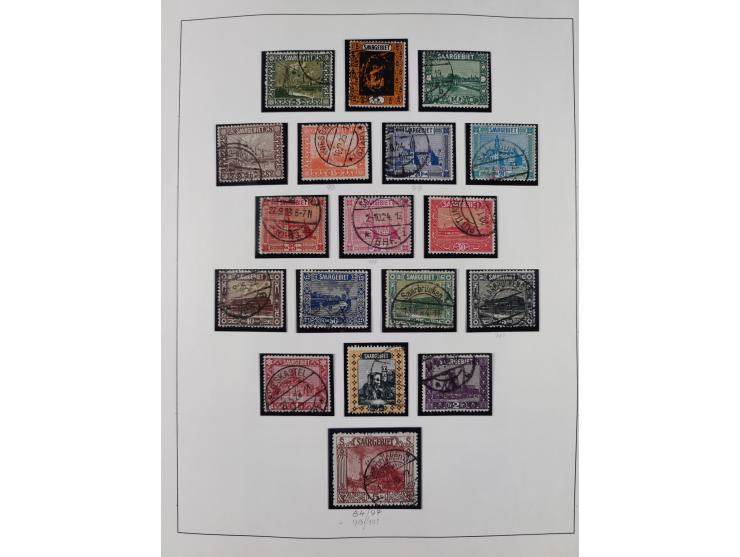 1920/59, ungebrauchte (teils postfrische) und gestempelte Sammlung, dabei u.a. Mi. 151-57 mit neuem Attest Geigle BPP und seh