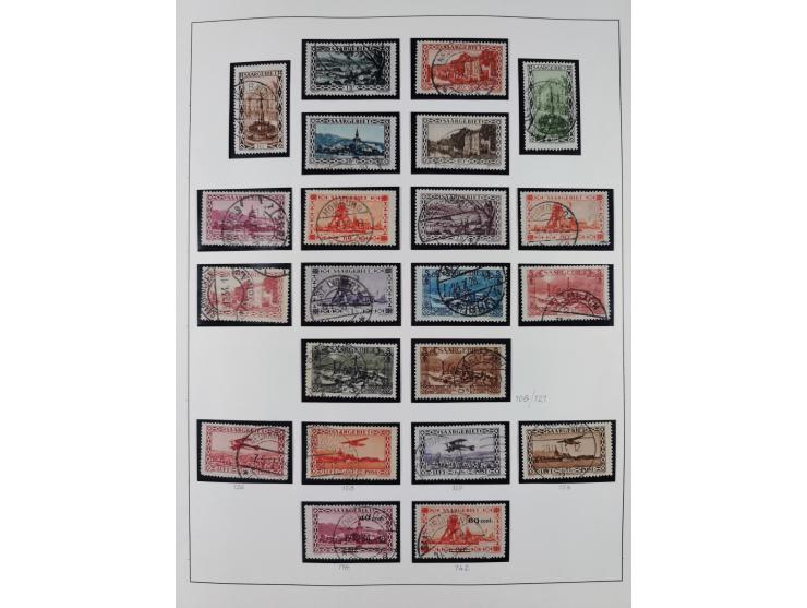 1920/59, ungebrauchte (teils postfrische) und gestempelte Sammlung, dabei u.a. Mi. 151-57 mit neuem Attest Geigle BPP und seh