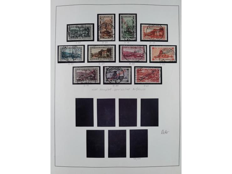 1920/59, ungebrauchte (teils postfrische) und gestempelte Sammlung, dabei u.a. Mi. 151-57 mit neuem Attest Geigle BPP und seh