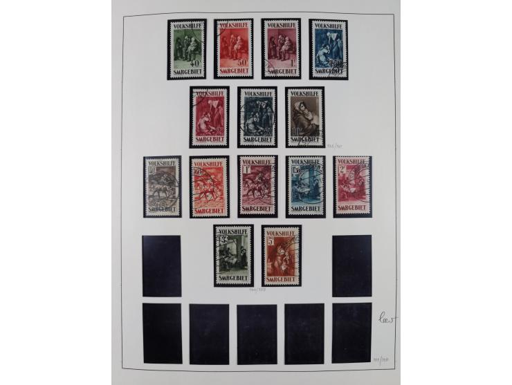 1920/59, ungebrauchte (teils postfrische) und gestempelte Sammlung, dabei u.a. Mi. 151-57 mit neuem Attest Geigle BPP und seh