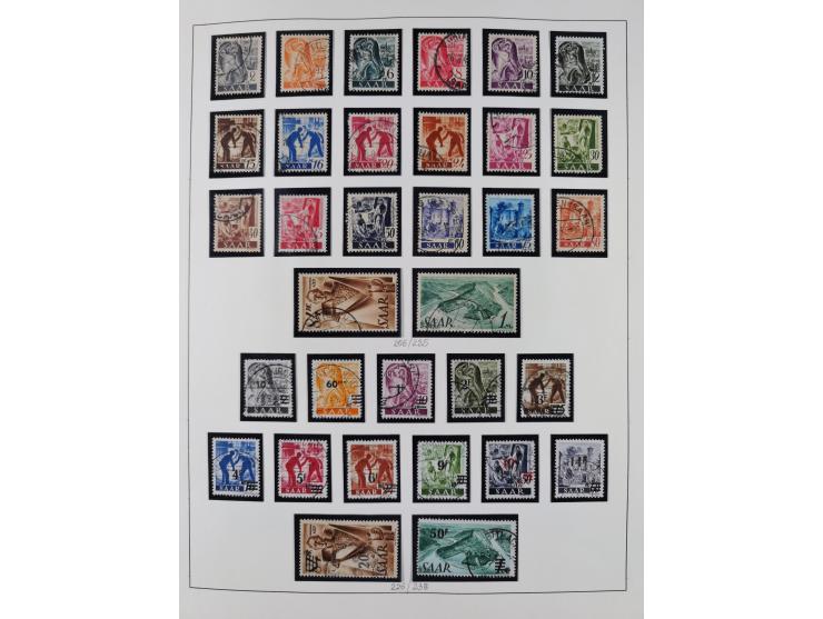 1920/59, ungebrauchte (teils postfrische) und gestempelte Sammlung, dabei u.a. Mi. 151-57 mit neuem Attest Geigle BPP und seh