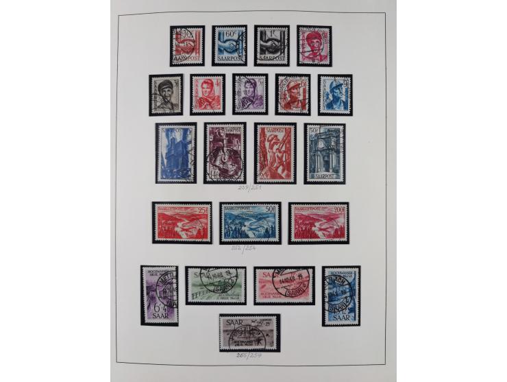 1920/59, ungebrauchte (teils postfrische) und gestempelte Sammlung, dabei u.a. Mi. 151-57 mit neuem Attest Geigle BPP und seh