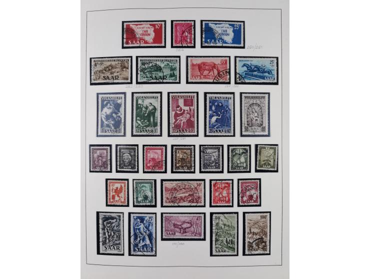 1920/59, ungebrauchte (teils postfrische) und gestempelte Sammlung, dabei u.a. Mi. 151-57 mit neuem Attest Geigle BPP und seh