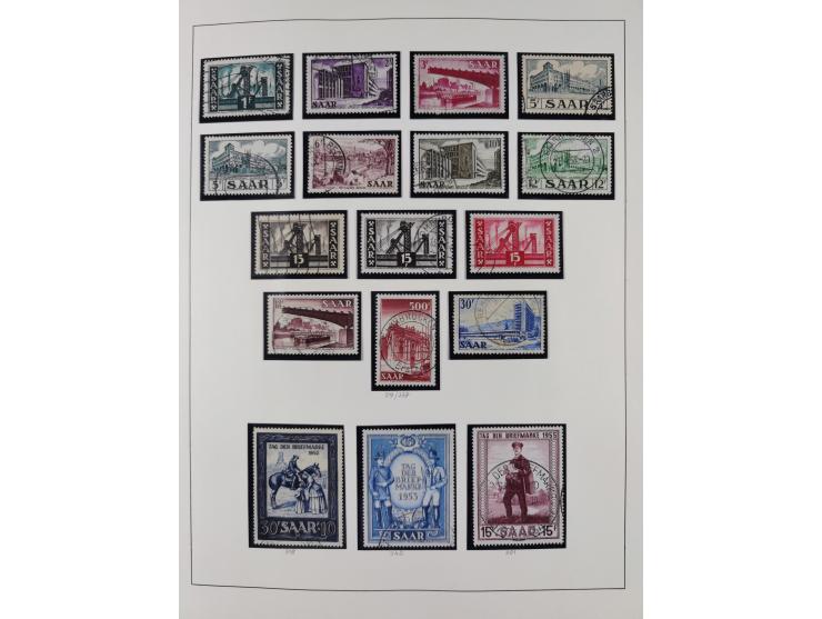 1920/59, ungebrauchte (teils postfrische) und gestempelte Sammlung, dabei u.a. Mi. 151-57 mit neuem Attest Geigle BPP und seh