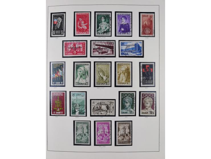 1920/59, ungebrauchte (teils postfrische) und gestempelte Sammlung, dabei u.a. Mi. 151-57 mit neuem Attest Geigle BPP und seh