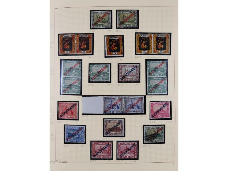 1920/59, ungebrauchte (teils postfrische) und gestempelte Sammlung, dabei u.a. Mi. 151-57 mit neuem Attest Geigle BPP und seh