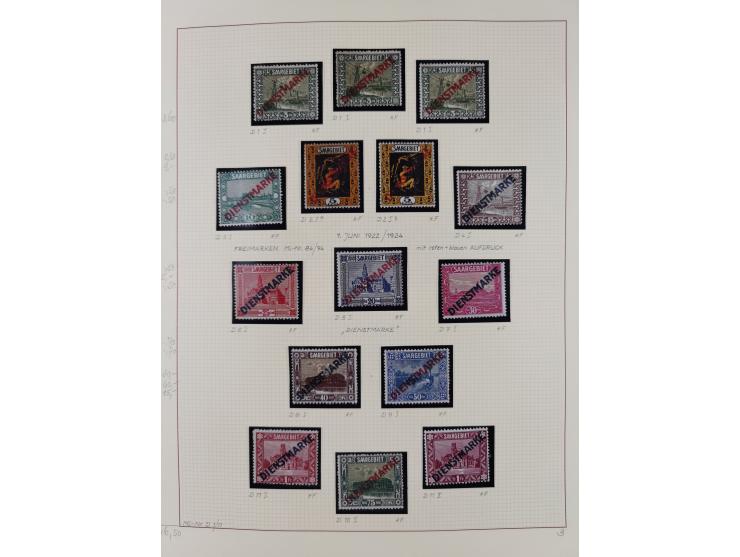 1920/59, ungebrauchte (teils postfrische) und gestempelte Sammlung, dabei u.a. Mi. 151-57 mit neuem Attest Geigle BPP und seh