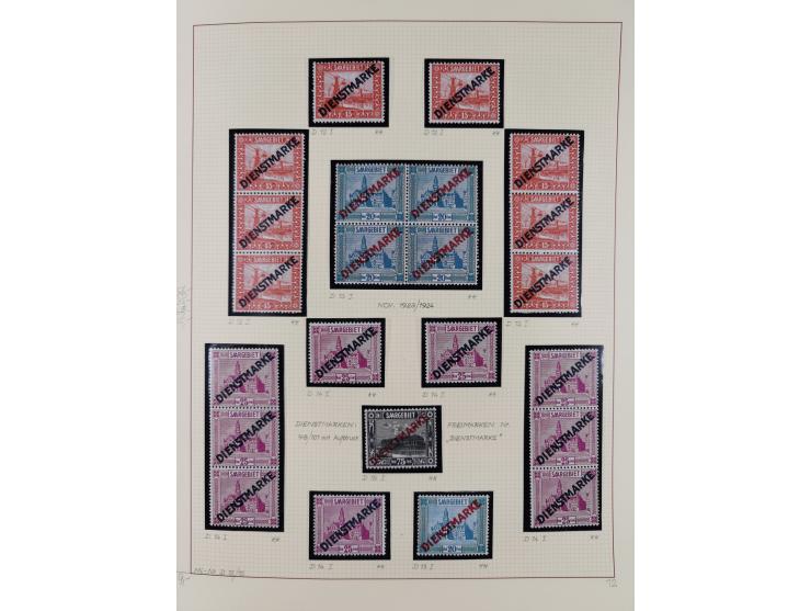 1920/59, ungebrauchte (teils postfrische) und gestempelte Sammlung, dabei u.a. Mi. 151-57 mit neuem Attest Geigle BPP und seh