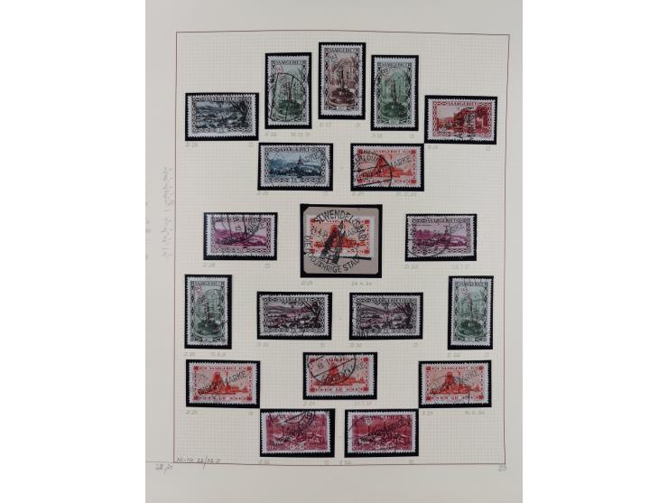 1920/59, ungebrauchte (teils postfrische) und gestempelte Sammlung, dabei u.a. Mi. 151-57 mit neuem Attest Geigle BPP und seh