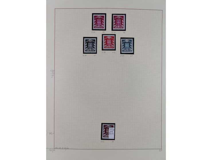 1920/59, ungebrauchte (teils postfrische) und gestempelte Sammlung, dabei u.a. Mi. 151-57 mit neuem Attest Geigle BPP und seh