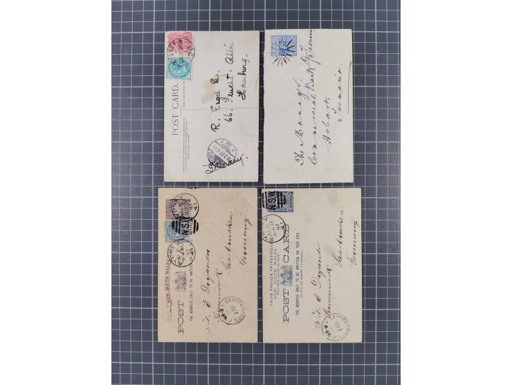 1871/1910, 17 covers &amp; cards including registered mails, uprated and imprint stationery cards, cover bearing 2 c. blue 18