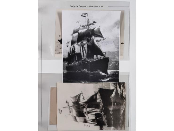 1889/91, Sammlung “DSP LINIE NEW YorK” mit Unterscheidungsbuchstaben &nbsp;“a” bis “l” mit 36 Briefen und GSK mit durchgehend