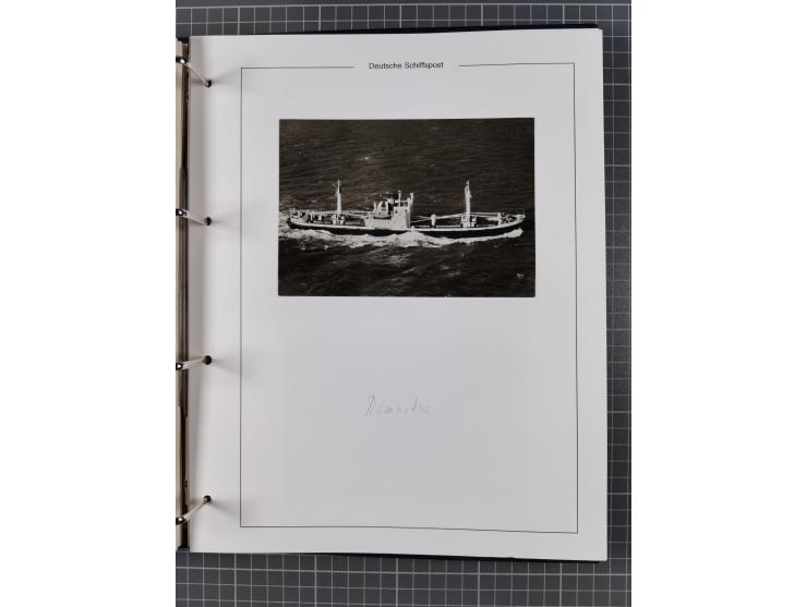 1923/39, Sammlung “DSP HAMBURG-SÜDAMERIKA” mit ca. 60 Briefen, Karten und GSK sowie 2 Menükarten und einige, meist ungebrauch