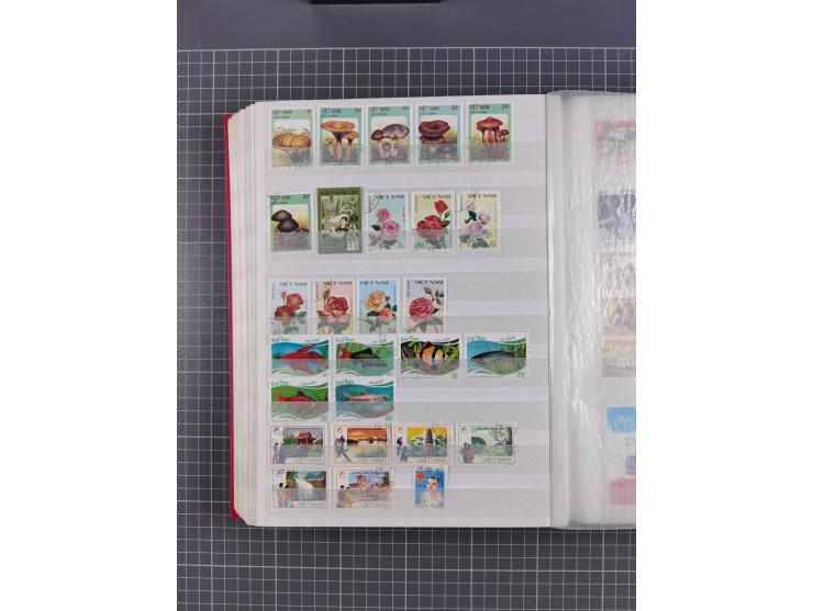 1880/2000, mint never hinged/unused and used assembly, noted Afghanistan, Azerbaijan, Iran, China, Japan, Vietnam, souvenir s