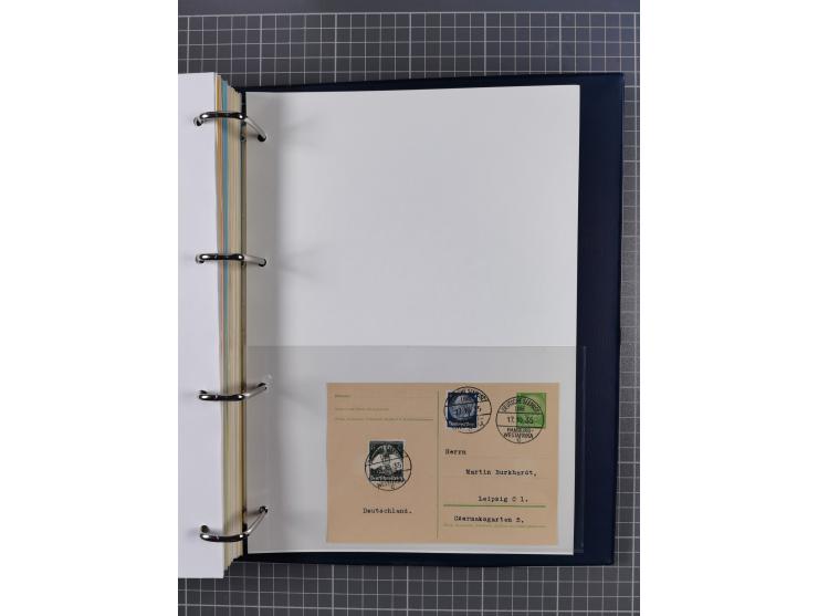 1927/36, kleine Sammlung “DSP LINIE HAMBURG-WESTAFRIKA” mit Unterscheidungsbuchstaben “A” bis “F” bzw. “a” bis “c” mit 20 Bri