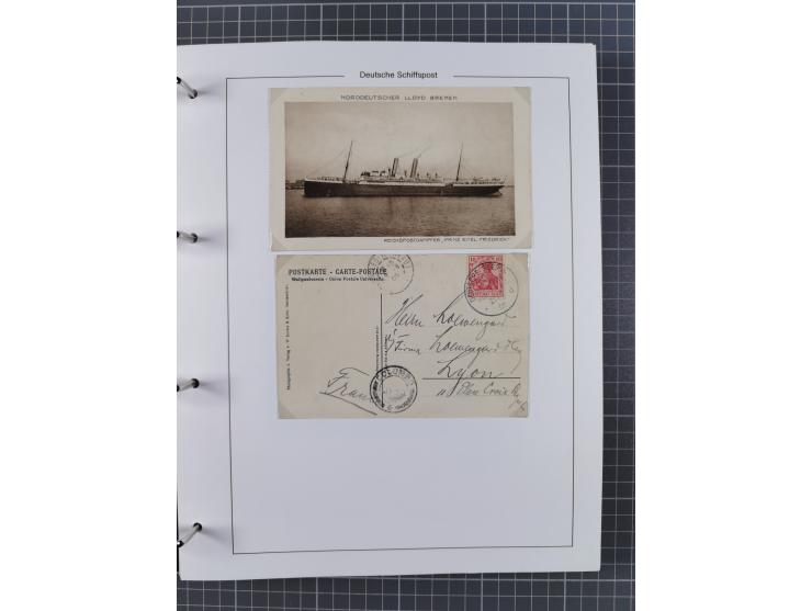 1891/1935, Sammlung “OST-ASIATISCHE HAUPTLINIE” bzw. “OST ASIATISCHE LINIE” mit über 90 Briefen, Karten und Ganzsachen. Dabei