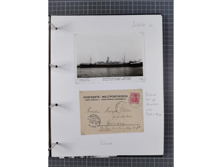 1891/1935, Sammlung “OST-ASIATISCHE HAUPTLINIE” bzw. “OST ASIATISCHE LINIE” mit über 90 Briefen, Karten und Ganzsachen. Dabei